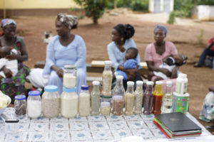 Food items at Malnourished Centre Children
